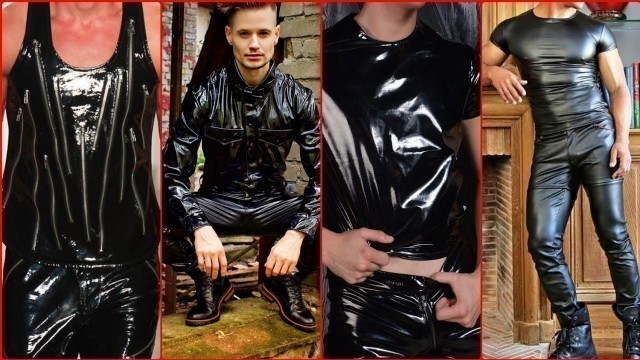 'Stylish and Amazing latex outfits for men\'s // men\'s latex clothing ideas'