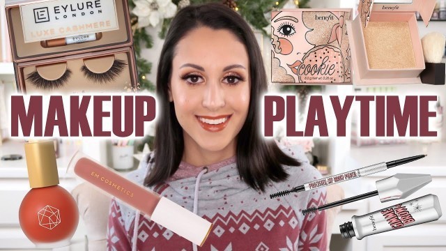 'Chatty Makeup Playtime | Testing EM Cosmetics, Benefit Brows &  some life updates'