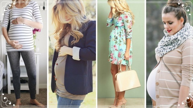 'MATERNITY DRESS 2018 | FASHIONABLE MATERNITY OUTFITS IDEAS'