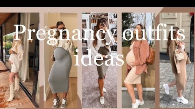 'Winter pregnancy outfits ideas / maternity fashion ideas for fall 2023 / outfits pregnant 2023'