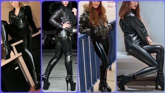 'stunning & stylish latex leather dresses 4 ladies #latex #fashion #leather #trending #latest #outfit'