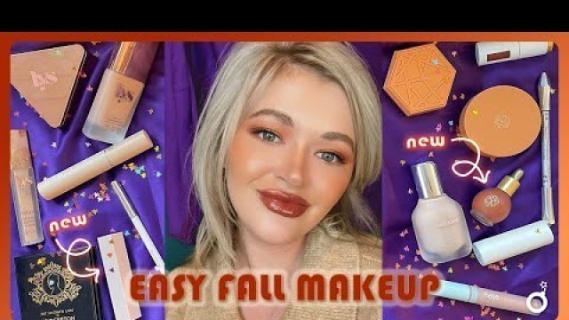 'EASY FALL MAKEUP TUTORIAL | Feat NEW PRODUCTS by Em Cosmetics, LYS, Fenty & Benefit | BombshelRebeka'