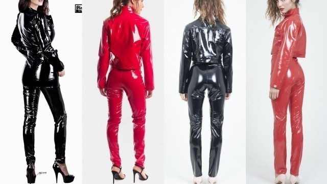 'latex leather shiny dresses for women & girls #trendy #latex #fashion #leatheroutfits #outfit #ideas'