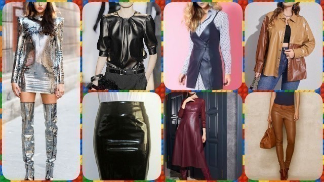 'latex leather shiny outfits for ladies in cool style #latex #fashion #leather #trendy #ideas #outfit'