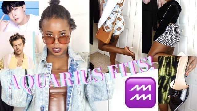 '♒️ AESTHETIC AQUARIUS OUTFITS | ZODIAC FASHION SERIES ☀️