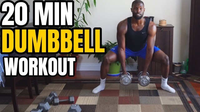 '20 MINUTE ATHLETIC Dumbbell Workout (Build Lean Muscle In 2 Weeks!)'