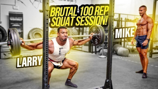 'BRUTAL 100 REP SQUAT SESSION WITH MIKE THURSTON'