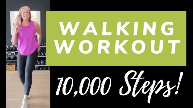 '10,000 Steps Walking Workout | Walk at Home with Marion | Knee Friendly, No Talking Cardio Workout'