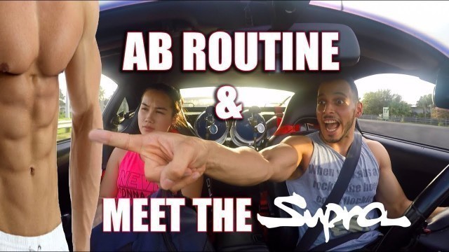 'Driving to Planet Fitness in a Supra (Full Ab Workout)'