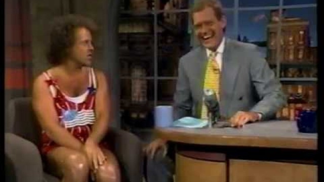 'David Letterman Interviews then Pranks Richard Simmons (7-4-1994)'