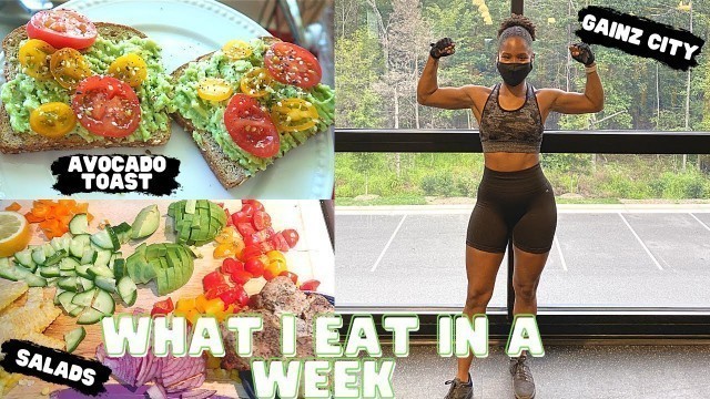 'WHAT I EAT IN A WEEK\\ FITNESS VLOG || #AVOCADO TOAST, GLUTE WORKOUT