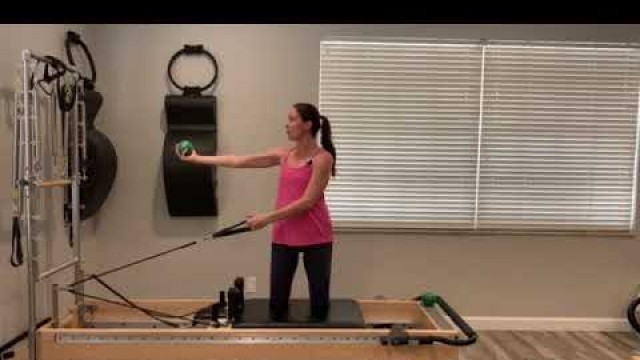 'Athletic Box Challenge - Reformer Pilates Workout #10 (Props Needed - Box and weighted balls)'