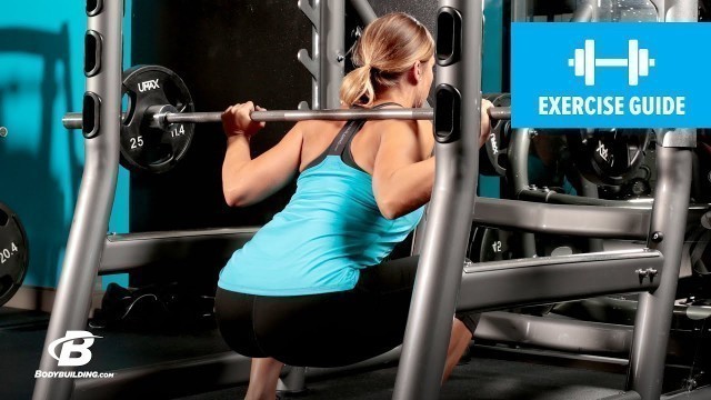 'Wide-Stance Barbell Squat | Exercise Guide (F)'