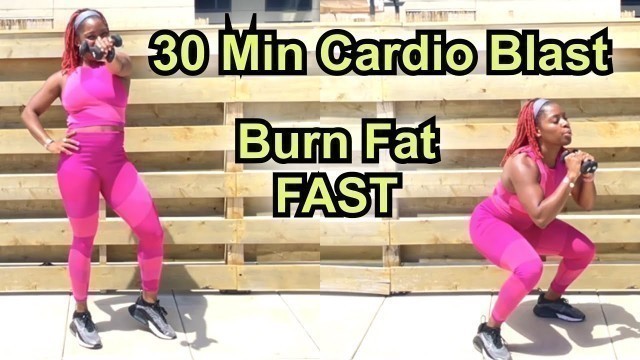 '30 Min Fat Burning Total Body Cardio Workout | Follow Along'