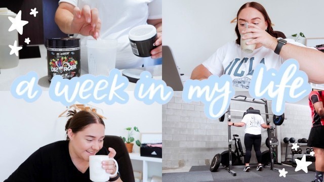 'week in my life - getting back into routine for work, gym + nutrition! 