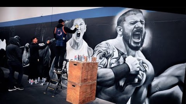 'Crossfit Legends Mural Painting @ Gainz Fitness!'
