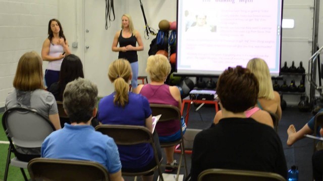 'Artemis Scantalides Presents the \"Bulking Myth\" at The Female Fitness Formula Workshop'