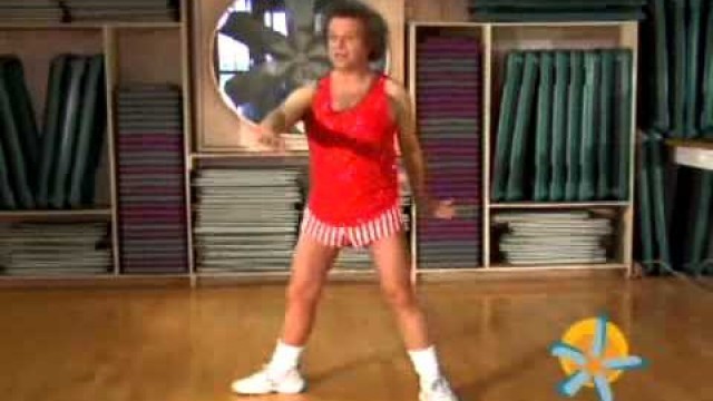 'Richard Simmons leads Fun Stretches for Desk Workers'