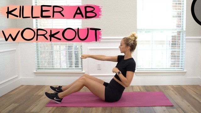 '20 MIN AB WORKOUT FOR FLAT ABS | NO EQUIPMENT AT HOME WORKOUT'
