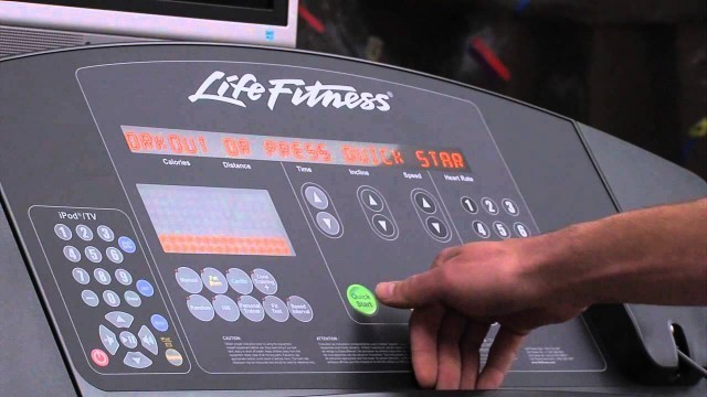 'Life Fitness Treadmill Tutorial'