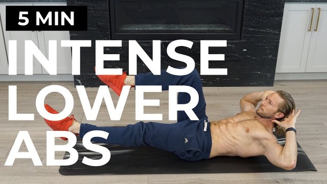 '5 MIN INTENSE LOWER ABS WORKOUT | ABS WORKOUT FOR FLAT STOMACH | 6 WEEK SHRED - BONUS VIDEO'