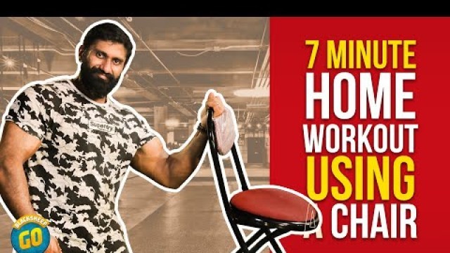 '7 - Minute Home Workout Using a Chair | Fit Formula #13 | Coach Biglee Murali | Blacksheep Go'