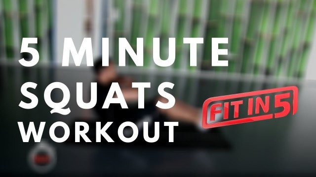 'Fit In 5 with Marvin Ambrosius | Squat Workout'