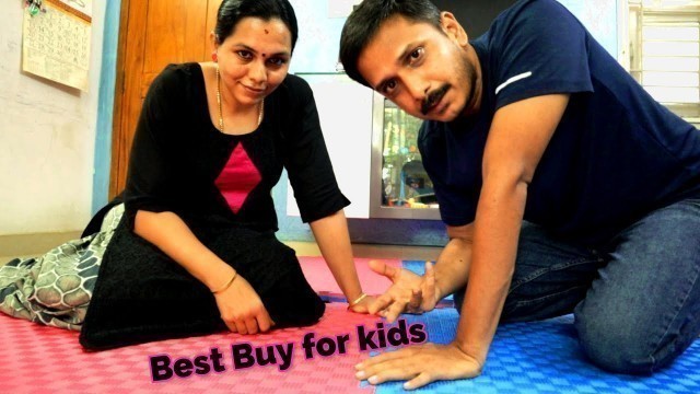 'We bought this for kids to be safe for fitness | Interlocking floor Mats | Play | Exercise'