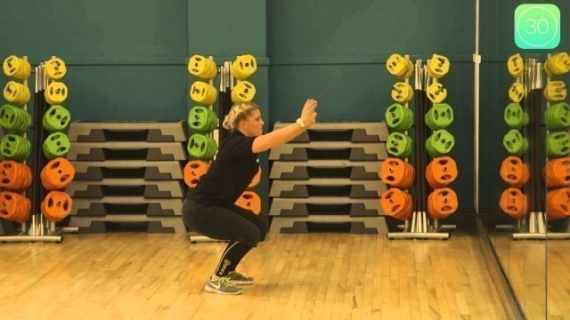 'How To Do A Squat Exercise - Squat Exercise Demonstration'