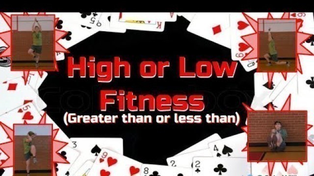 'High, Low Kids Fitness Challenge! [Greater than or less than]'