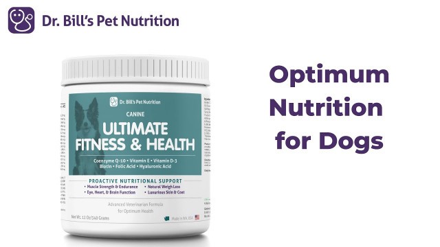 'Ultimate Fitness & Health for Dogs | Dr. Bill\'s Pet Nutrition'