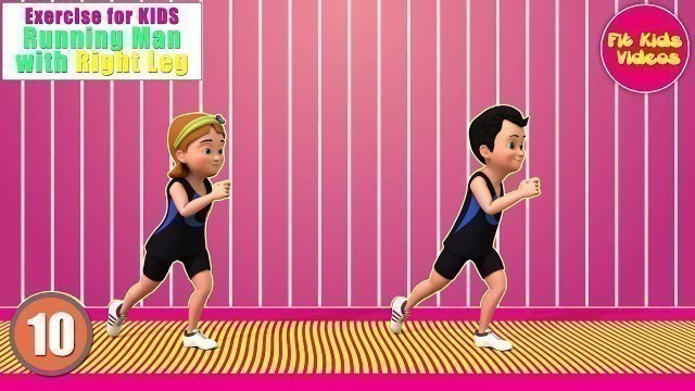 'Running Man  | Exercise for Kids | 3D Animation'