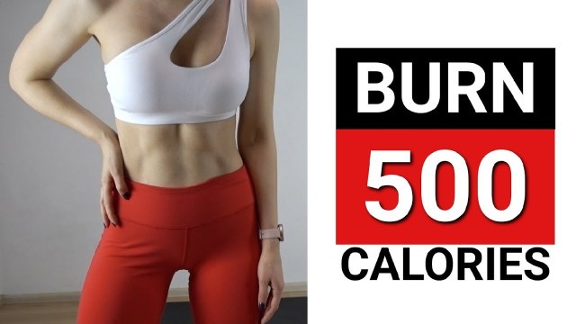 '500 Calorie Fat burning Cardio Workout | Do it twice and burn 1000 calories'
