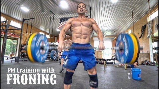'Rich Froning Full Day of Training - PART 2: PM Squat Clean/GHD Workout'