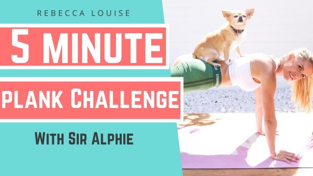 '5 minute PLANK CHALLENGE workout for FLAT ABS! | Rebecca Louise'