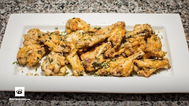 'Garlic Parmesan Wings | Fuel & Gainz by Fit Men Cook'