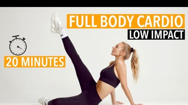 '20 MIN FULL BODY CARDIO WORKOUT/ Low Impact, No Jumping, No Equipment/ Fit By Angela'