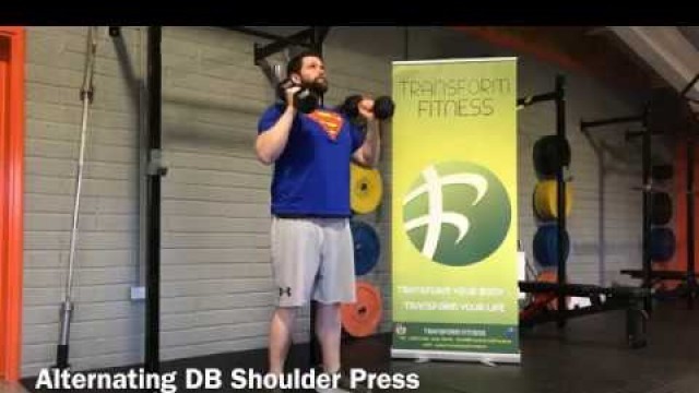'Transform Fitness - TFL and TFL+ Exercise: Alternating DB Shoulder Press'