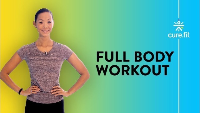 'Full Body Workout At Home by Cult Fit | Fat Burn Workout | No Equipment Workout | Cult Fit |CureFit'