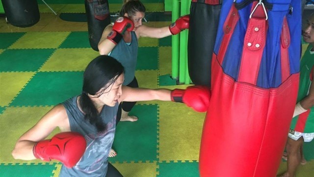 'Punching-Bag Workout at Fresh Start Bootcamp'