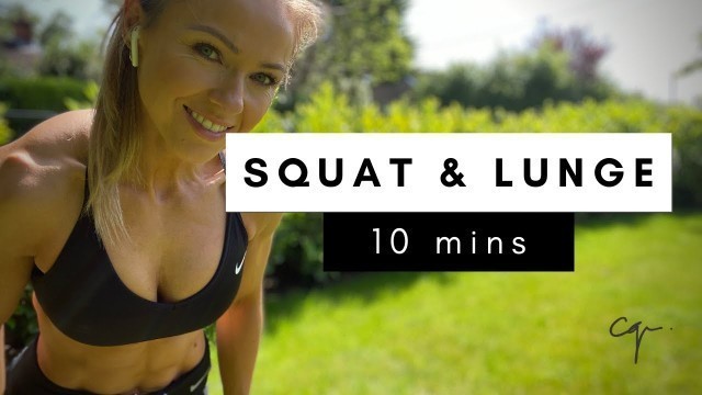 '10 Minute Squat and Lunge Workout at Home'