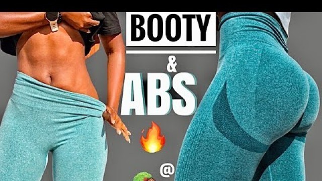 'Get Extreme FLAT BELLY & ROUND BOOTY FAST | At Home WORKOUT♥(Real Results) No Equipment'