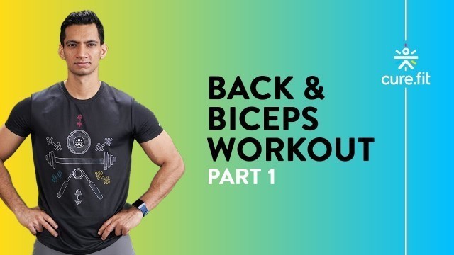 'Back & Biceps Workout by Cult Fit | HRX Workout | Bicep Exercise | Cult Fit|CureFit'