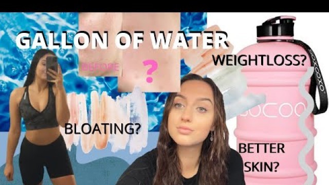 'I DRANK A GALLON OF WATER EVERYDAY FOR A MONTH / And here is my take on it... | Lazy Fitness Diaries'