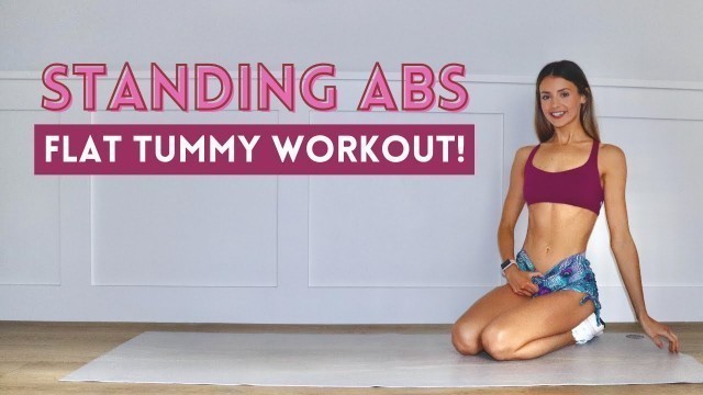 '5 MIN STANDING ABS! (Flat Tummy Workout!)'