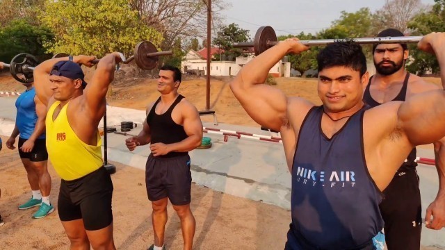 'Indian Army Bodybuilding Motivation during lockdown'