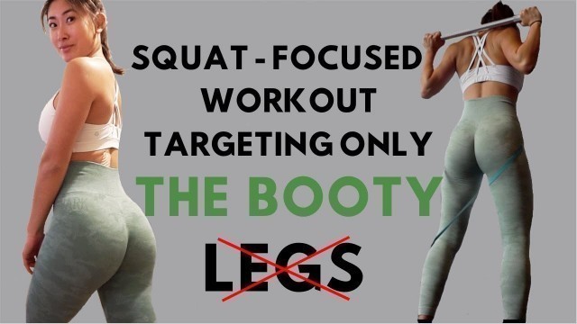 'Modify Your Squats to Target ONLY GLUTES | Glute Dominant Squat Exercises'