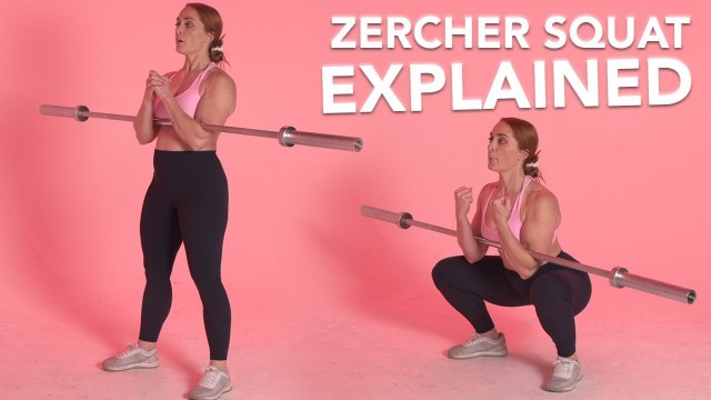 'How to Perform Zercher Squats - Leg + Core Squat Exercise'