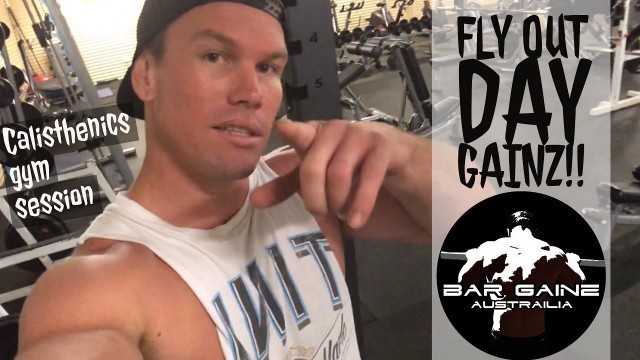 'Fly Out Day Gainz | Calisthenics workout | bodyweight workout | Mine fitness'