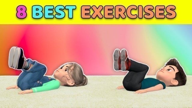 '8 Best Kids Exercises For Belly Fat //Home Workout'